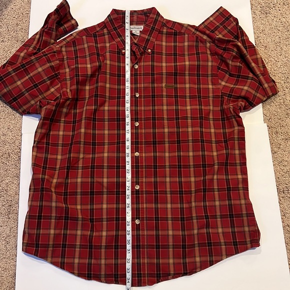 CARHARTT Long Sleeve Button Down Shirt Red Plaid, size XL - Picture 7 of 7